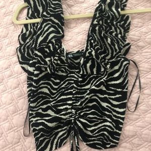Zebra Cropped top from ZARA